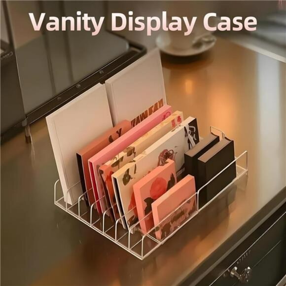 Clear Acrylic Eyeshadow Palette Organizer Makeup Display Holder Set of 2 - Picture 7 of 8